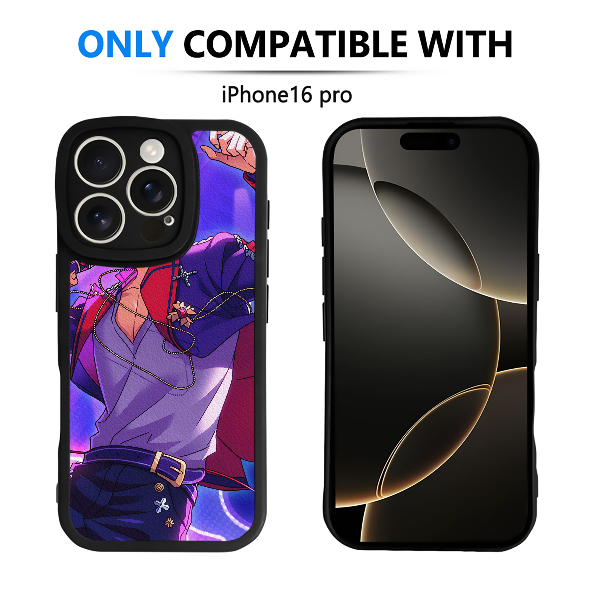 （画像用） あんさんぶるスターズ! Ensemble Stars 【iPhone 16シリーズ対応】シリコンスマホケース（レザー調） 材質：シリコン